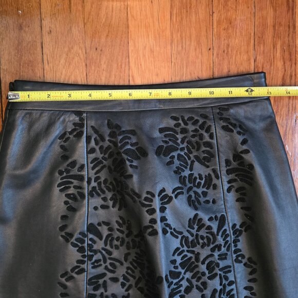 NEW All Saints REAL Leather Black Skirt 4 NWOT - Picture 8 of 10